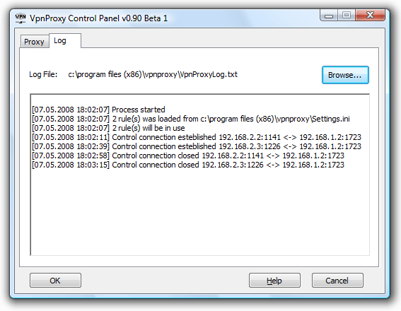 VpnProxy Log